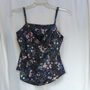 Laundry By Shelli Segal Floral Camisole - Black Multicolor
